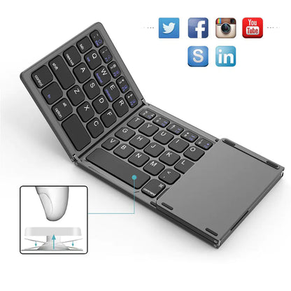 New Mini Wireless Bluetooth Folding Keyboard BO33