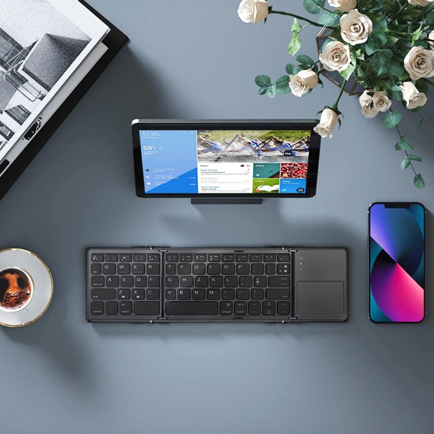 New Mini Wireless Bluetooth Folding Keyboard BO33